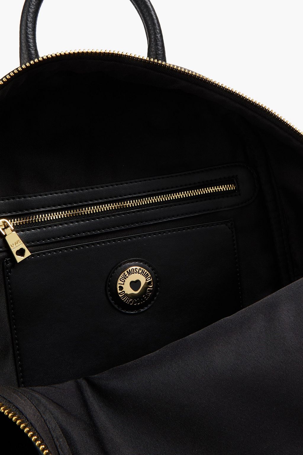 LOVE MOSCHINO Faux pebbled-leather backpack