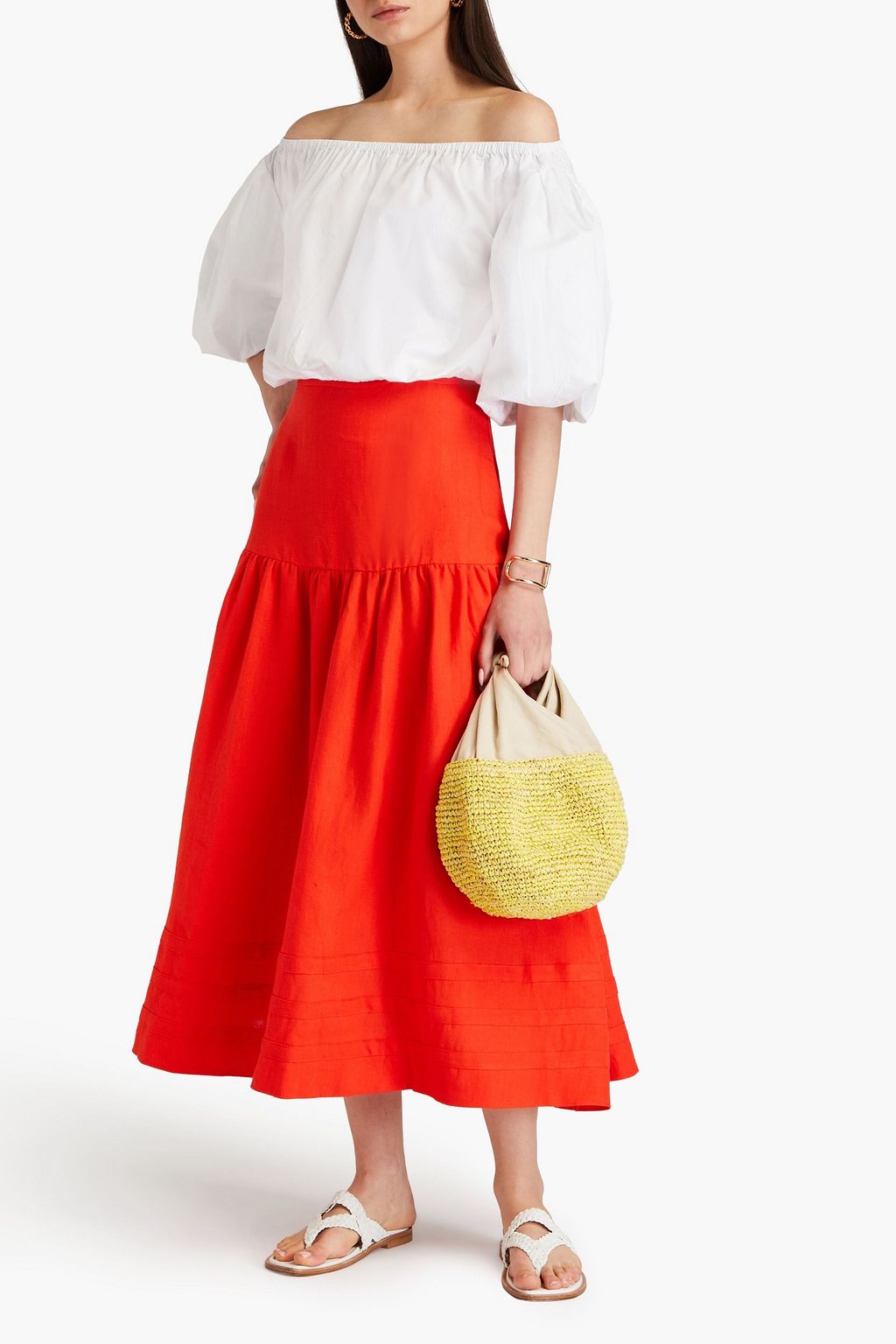 CASA RAKI Carmen midi skirt