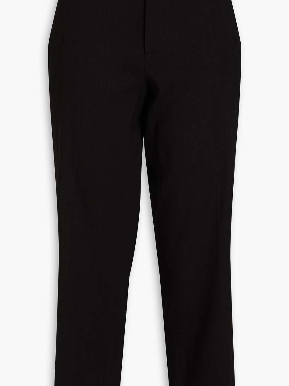 hemp-blend crepe kick-flare pants