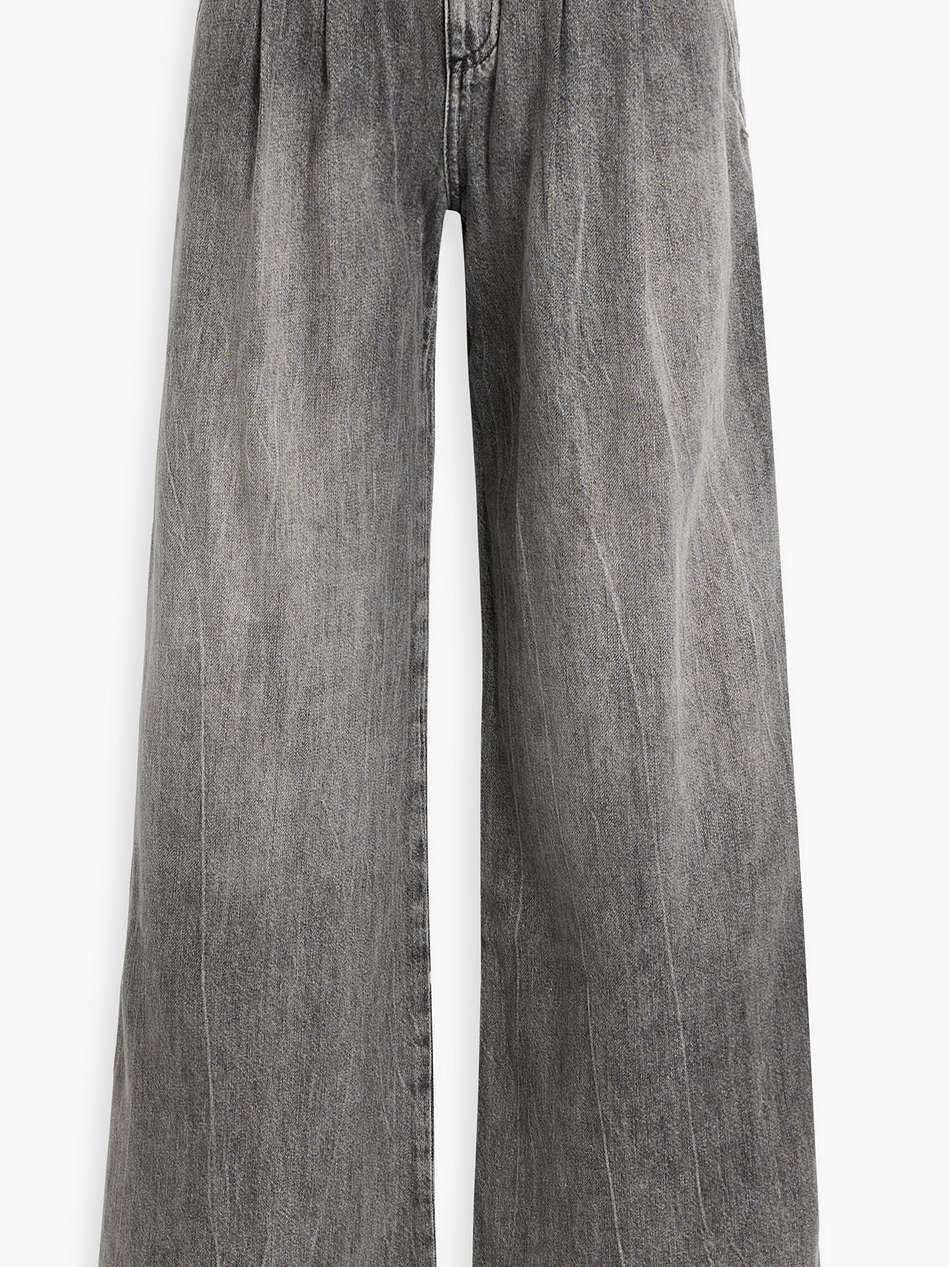 anders faded low-rise wide-leg jeans