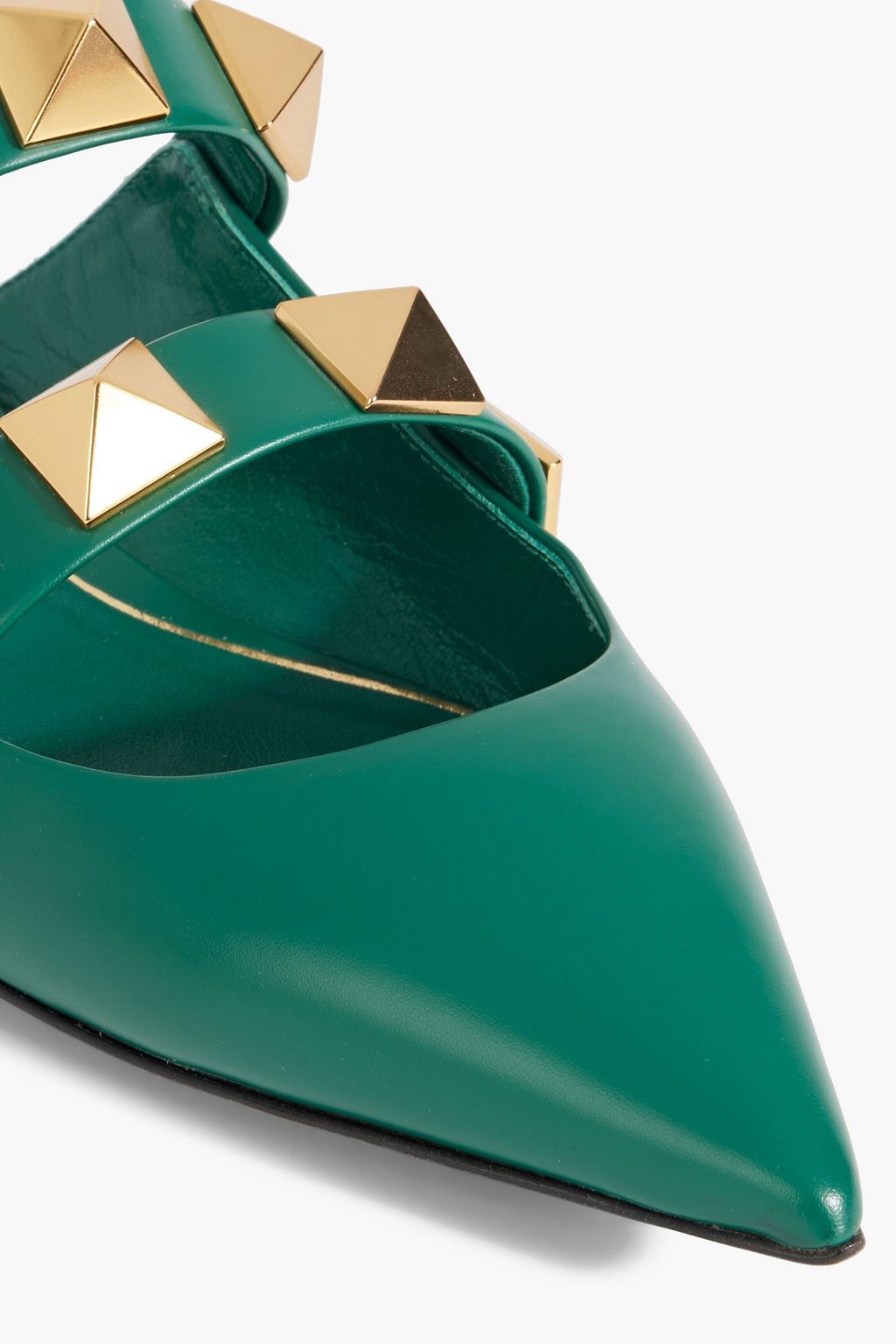 VALENTINO GARAVANI Roman Stud leather slippers