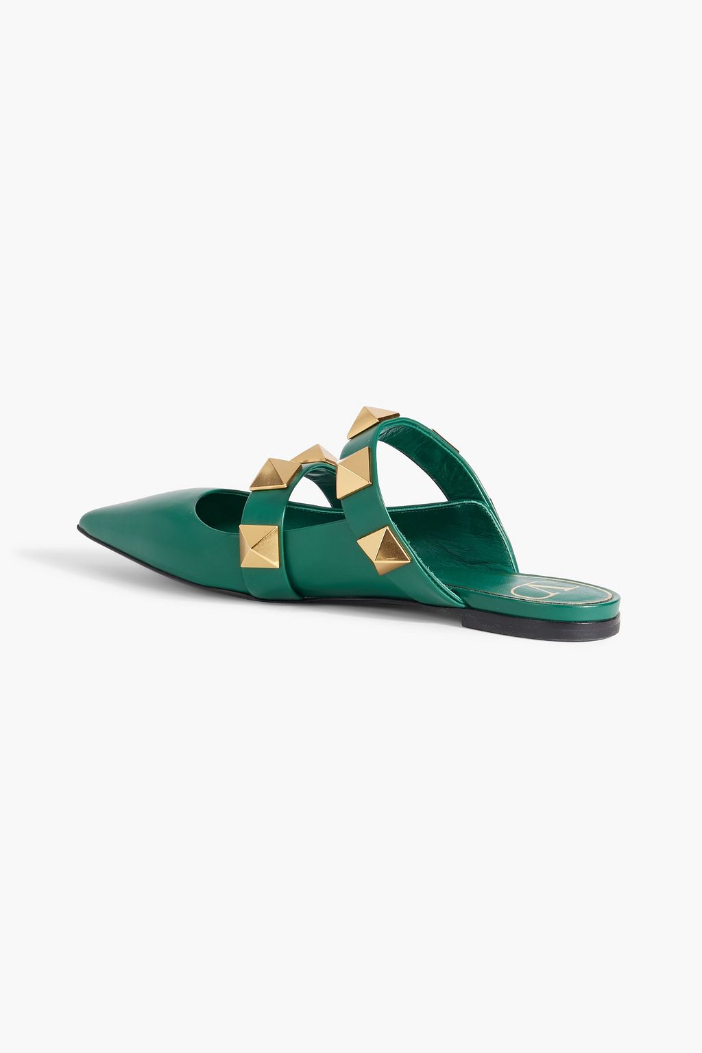 VALENTINO GARAVANI Roman Stud leather slippers
