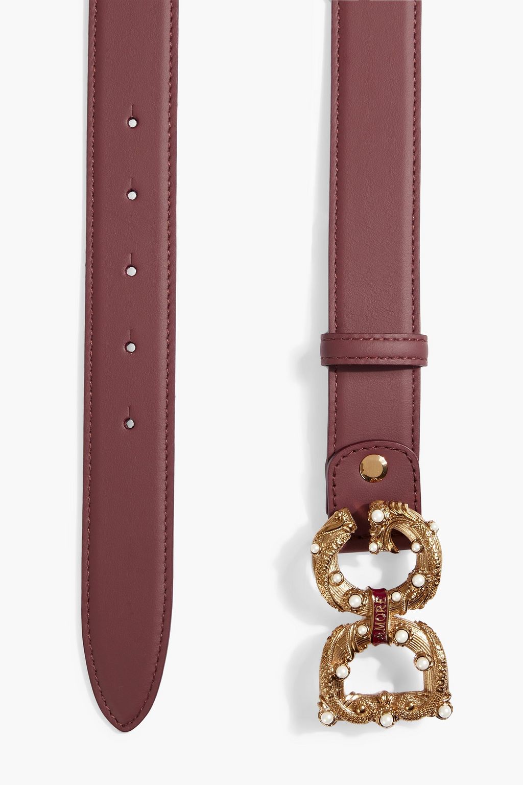 DOLCE&GABBANA Embellished leather belt