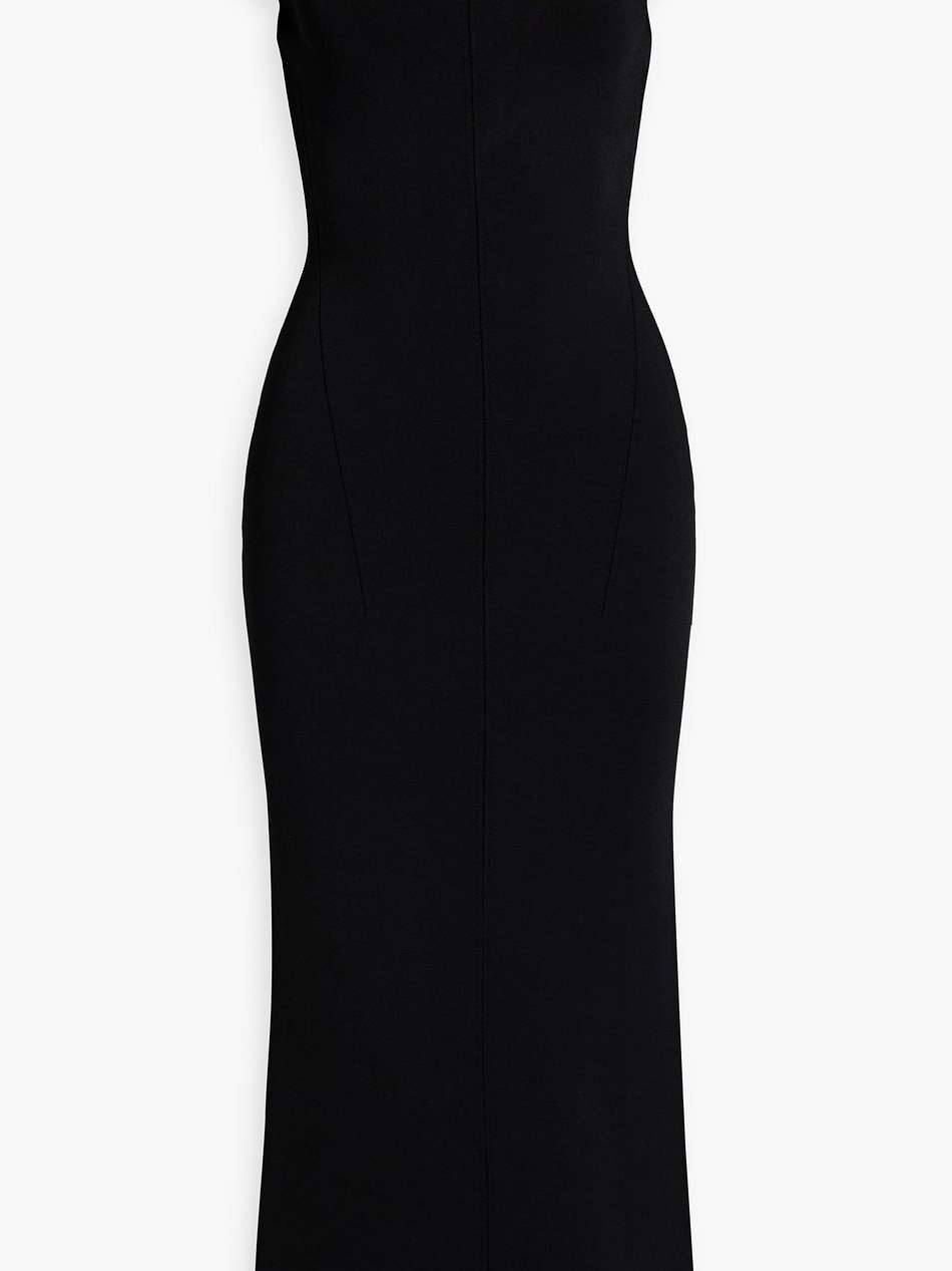 aphrodite off-the-shoulder stretch-knit midi dress