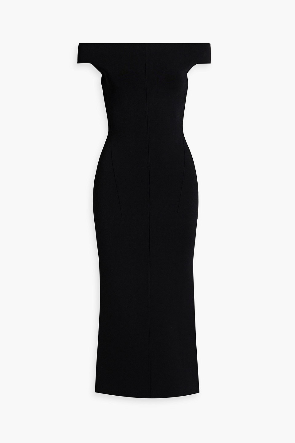 Galvan Aphrodite Off-the-shoulder Dress In Black