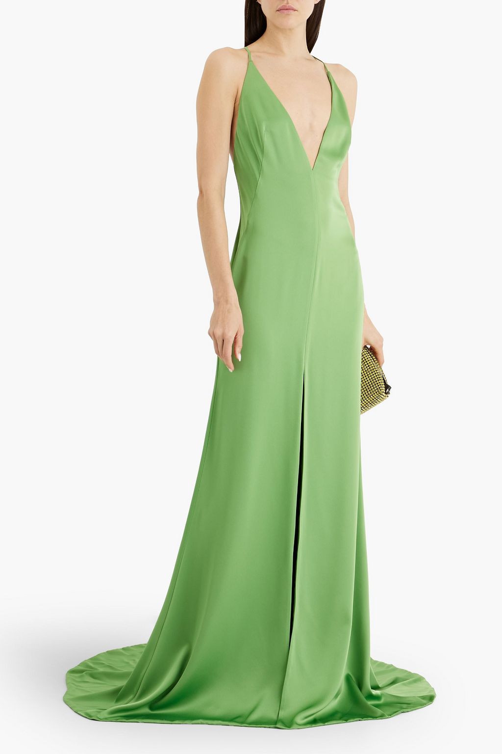COSTARELLOS Satin gown