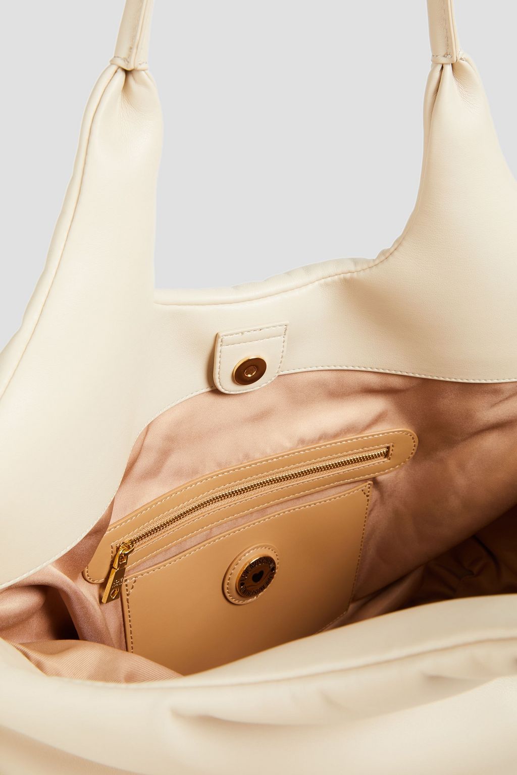 LOVE MOSCHINO حقيبة كتف من الجلد المبطن
