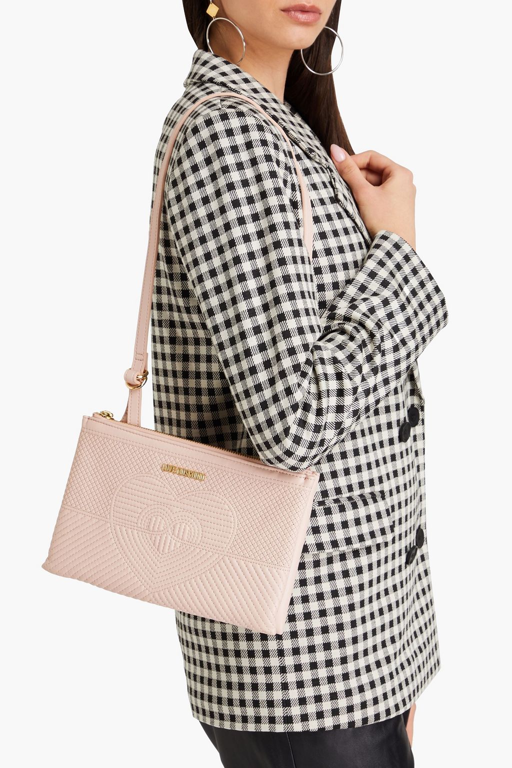 LOVE MOSCHINO Quilted faux leather shoulder bag