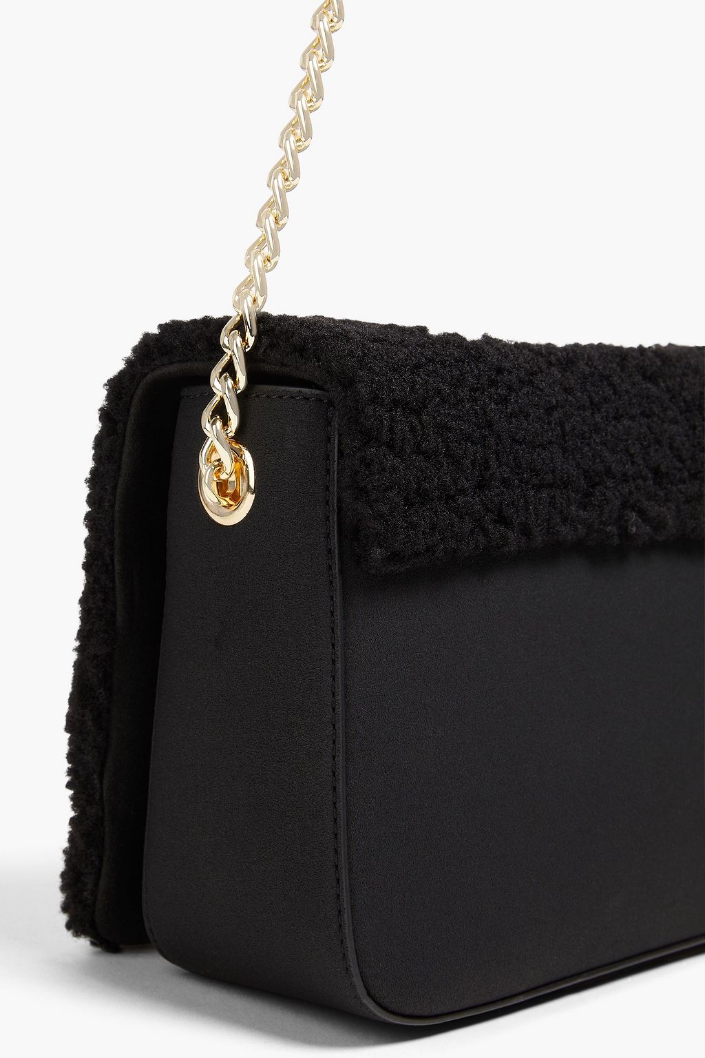 LOVE MOSCHINO حقيبة كتف مصنوعة من الصوف الناعم الصناعي