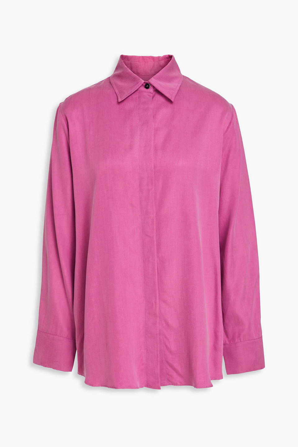 Casa Raki Laia Cupro Shirt In Magenta