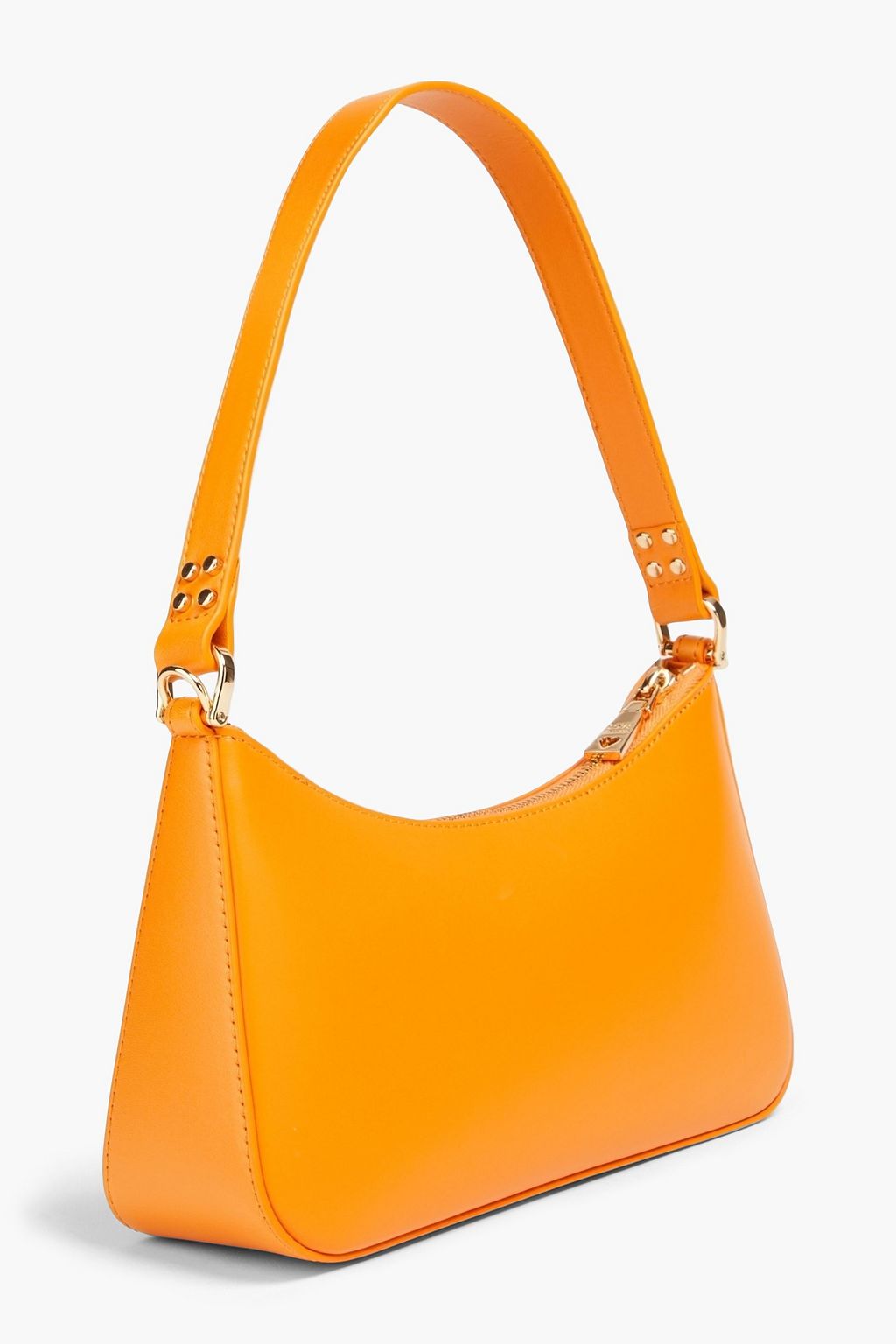 LOVE MOSCHINO حقيبة كتف من الجلد ومزيّنة بدبابيس معدنية