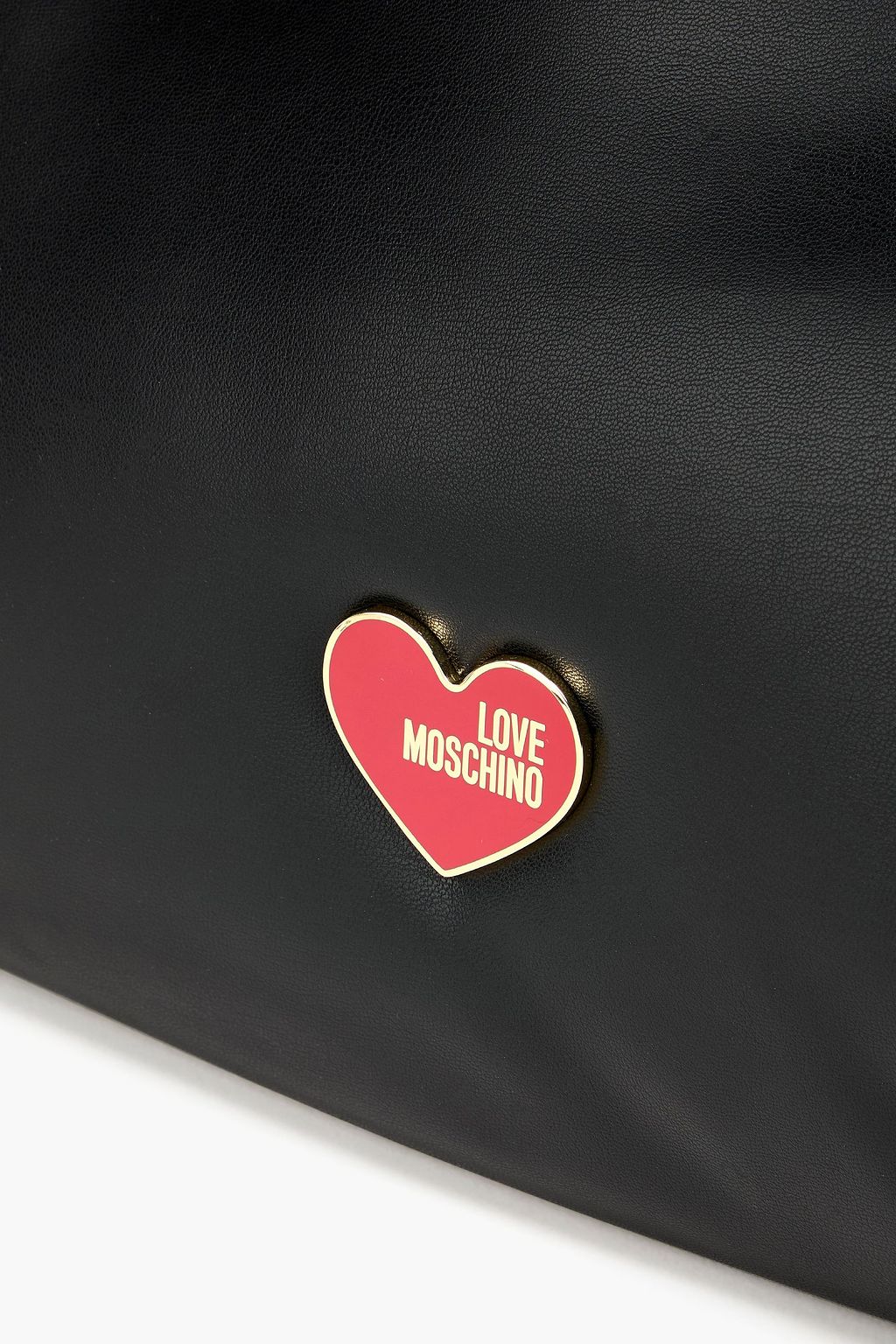 LOVE MOSCHINO حقيبة توت مصنوعة من الجلد الصناعي المبطّن