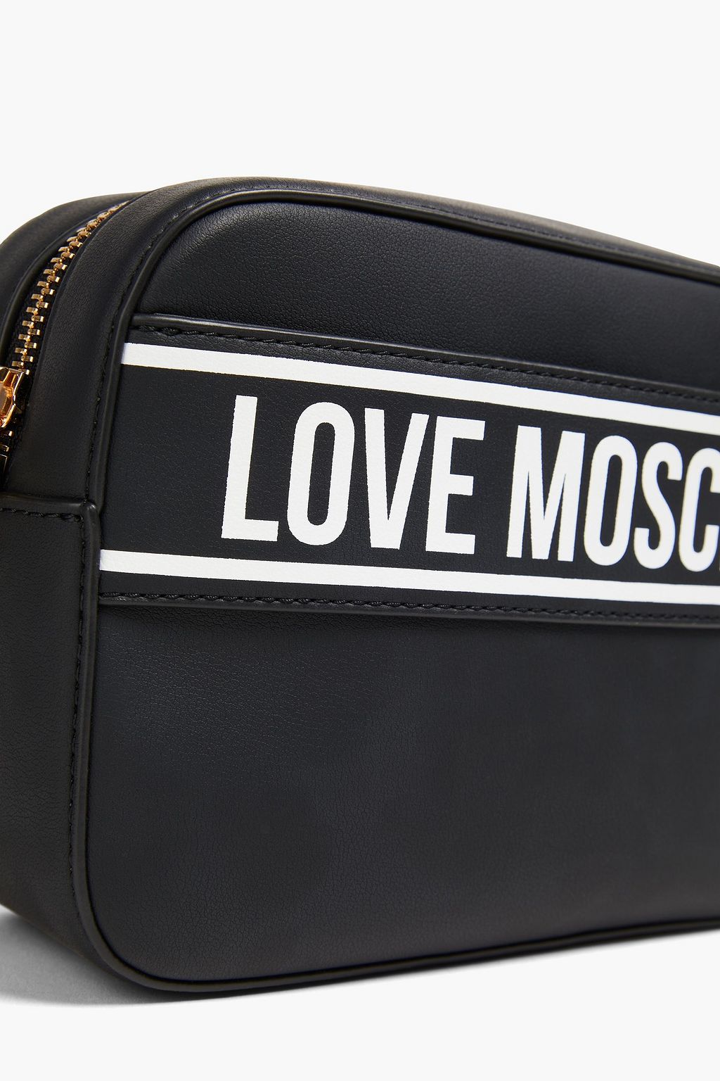 LOVE MOSCHINO حقيبة كروس بودي من الجلد الصناعي مزينة بطبعة شعار العلامة