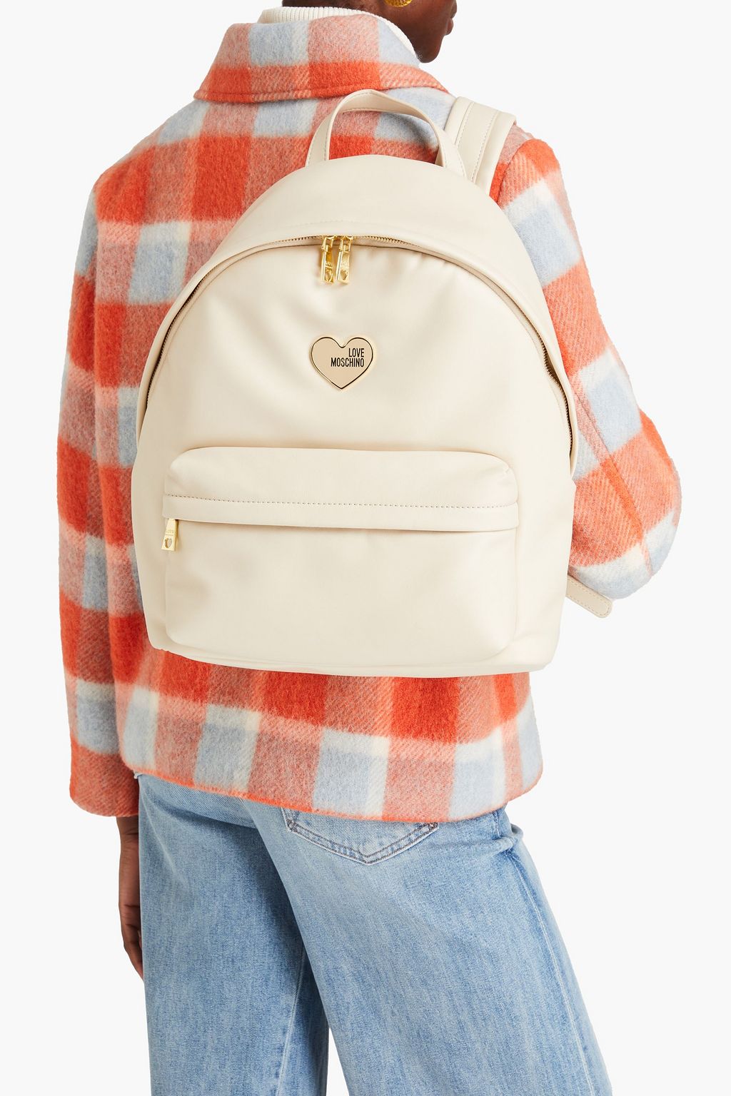 LOVE MOSCHINO Padded faux leather backpack