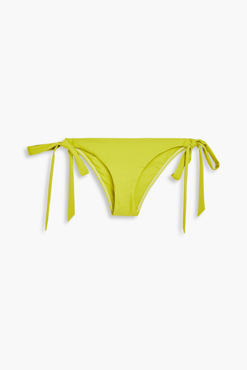 Casa Raki Cindy Low-rise Bikini Briefs In Lime Green