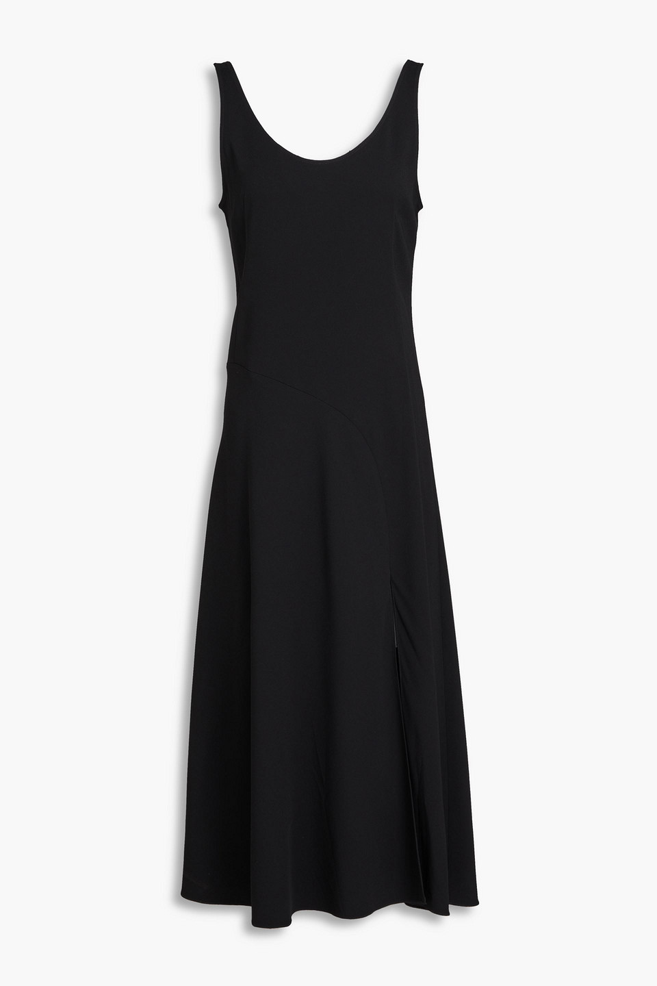 ANOTHER TOMORROW CREPE MIDI DRESS