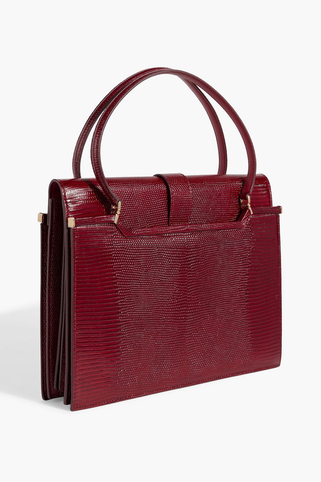 DOLCE&GABBANA Ingrid small lizard-effect leather tote