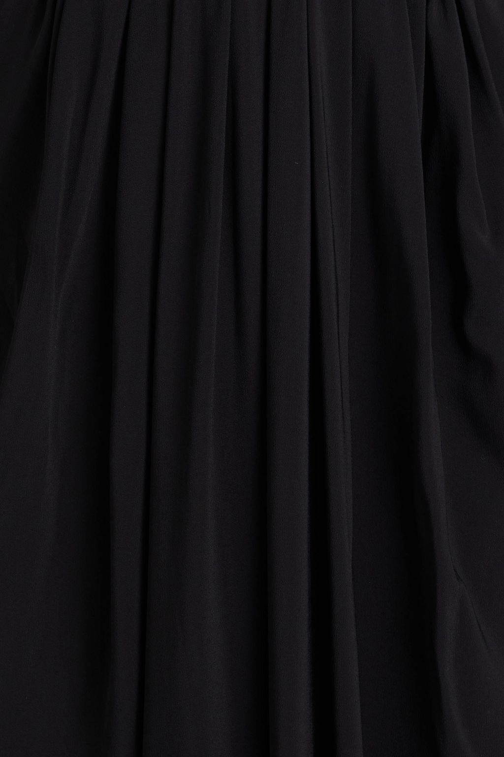 ANOTHER TOMORROW فستان سهرة من الكريب بتصميم مزموم