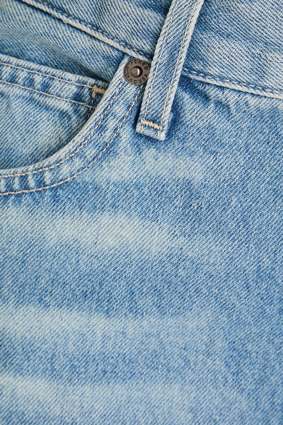 VERONICA BEARD DYLAN FRAYED HIGH-RISE STRAIGHT-LEG JEANS 