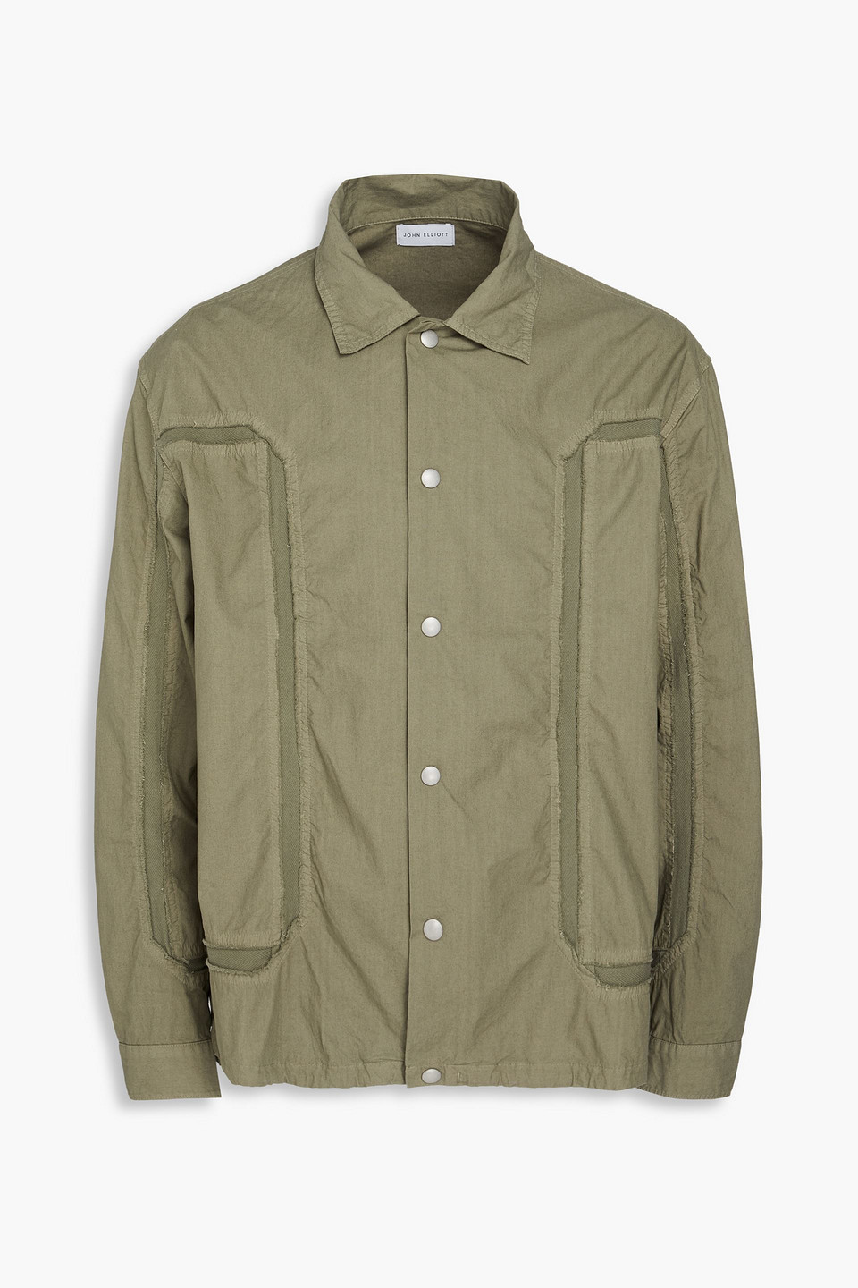 John Elliott Vintage Frame Cotton Shirt In Green