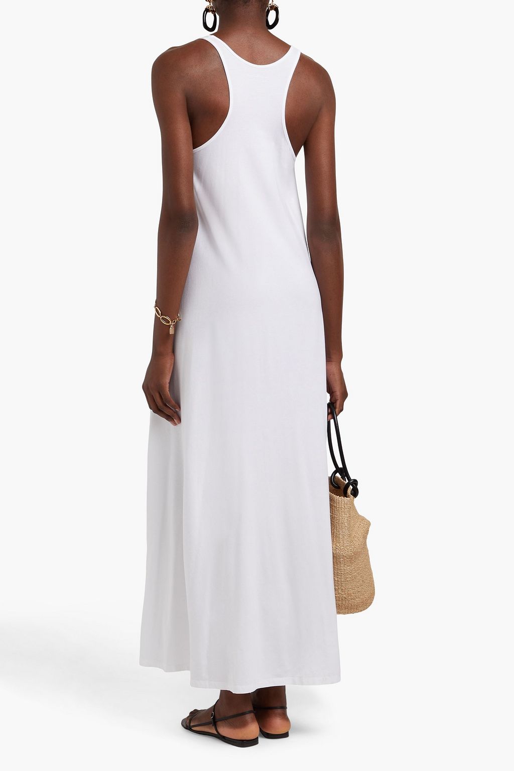 ANOTHER TOMORROW Stretch Lyocell and cotton-blend jersey maxi dress