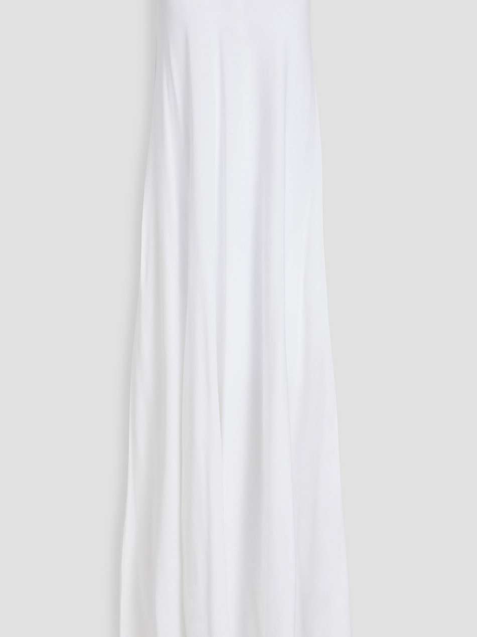 stretch lyocell and cotton-blend jersey maxi dress