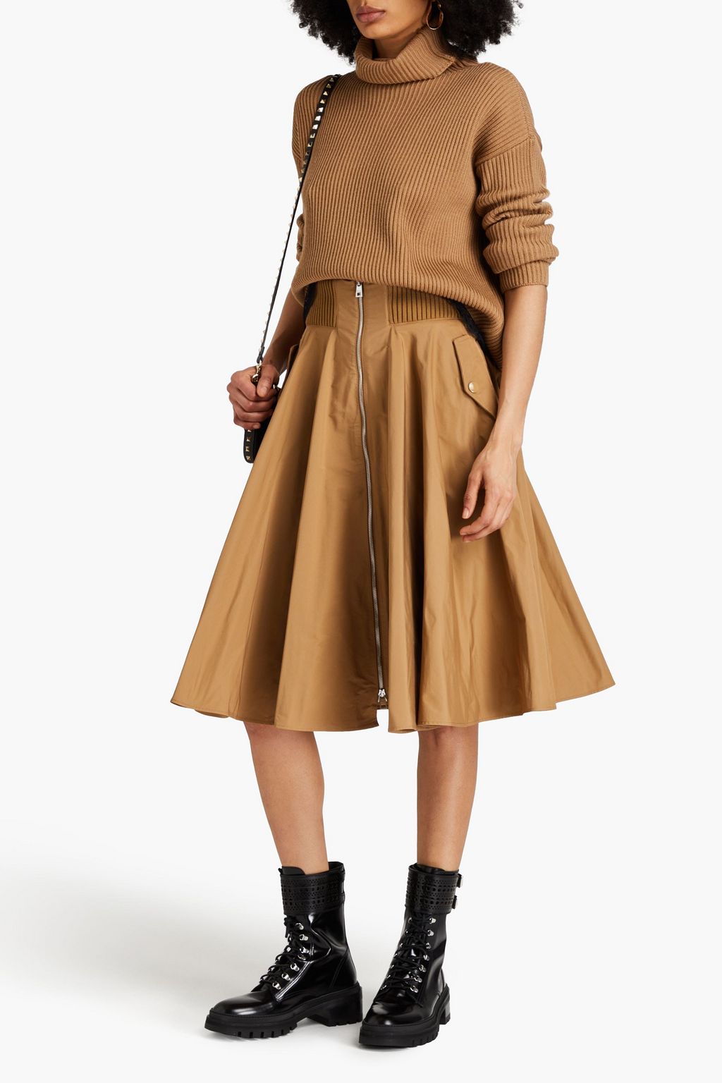 REDVALENTINO Midirock aus Taft