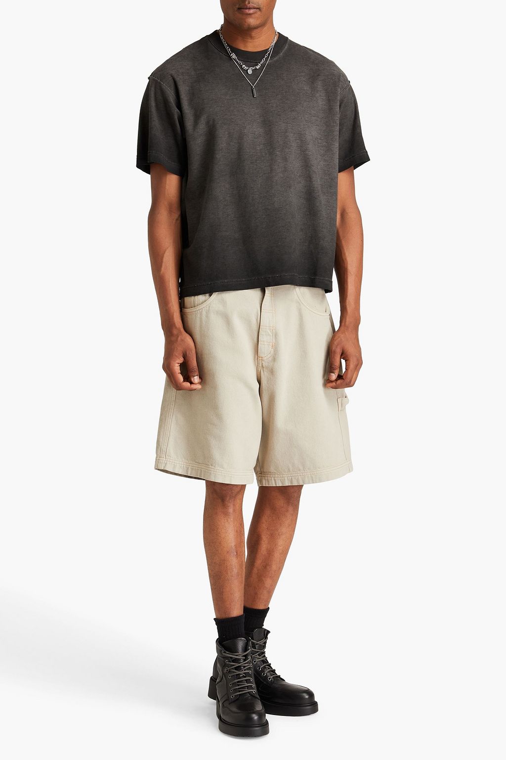 JOHN ELLIOTT Pheonix faded cotton-jersey T-shirt