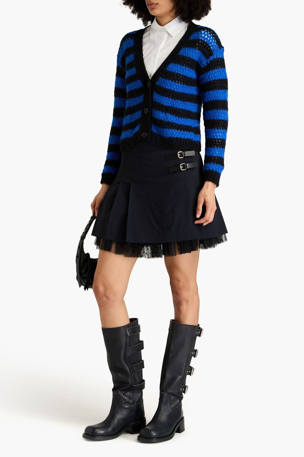 REDVALENTINO كارديغان محبوك بتصميم مخطط