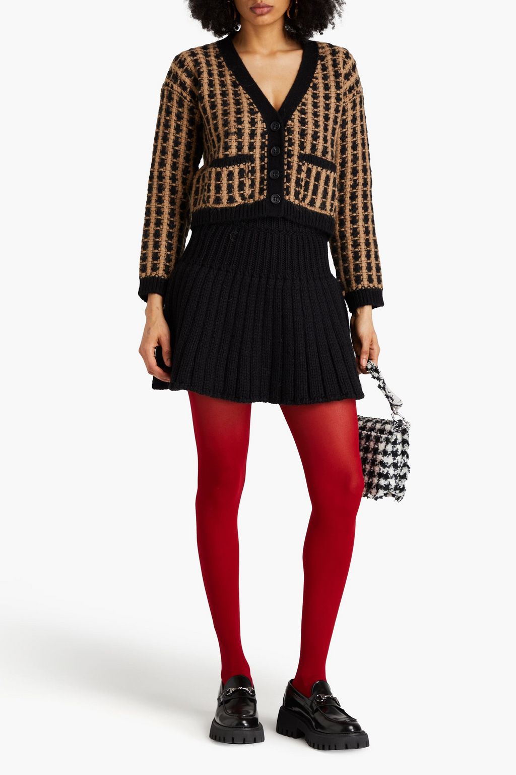 REDVALENTINO كارديغان من نسيج محبوك