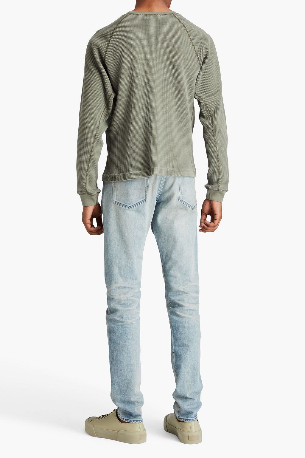 JOHN ELLIOTT Waffle-knit cotton sweatshirt
