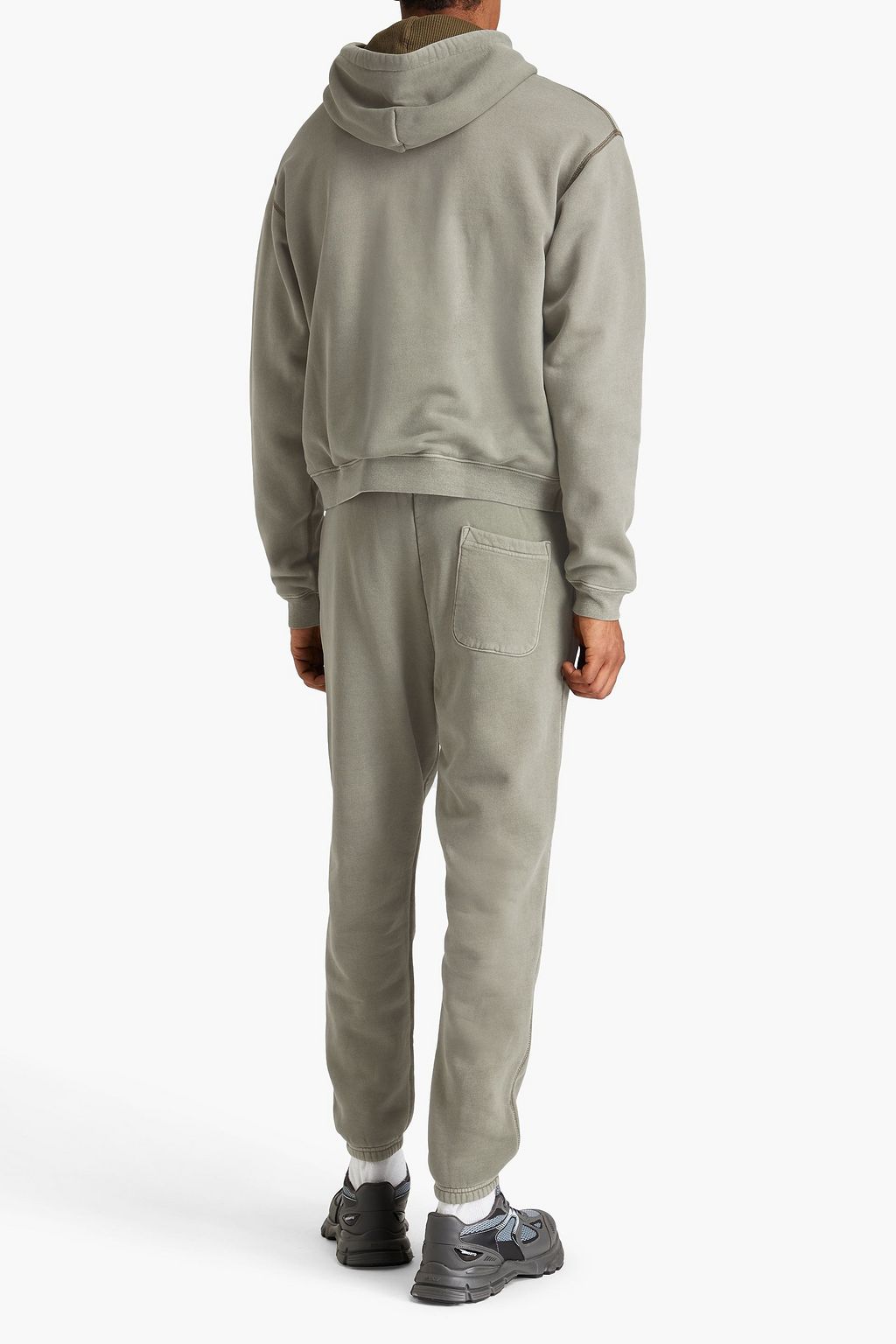 JOHN ELLIOTT كنزة هودي من قطن تيري فرنسي مطاطي