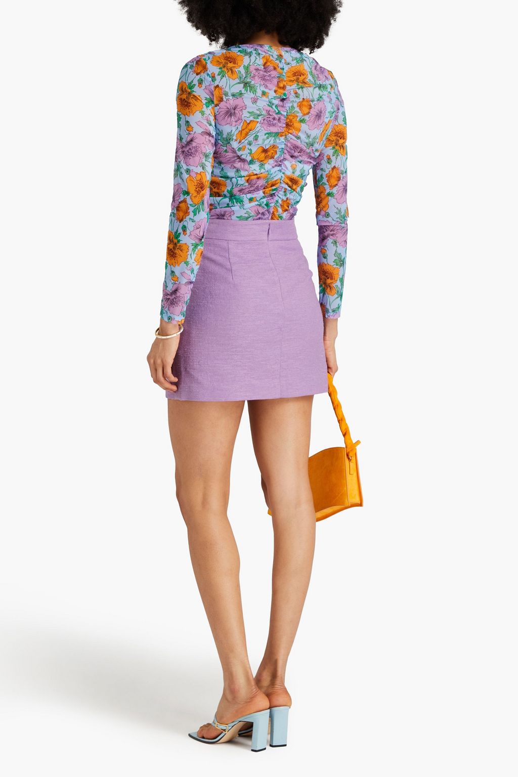 VERONICA BEARD Emar cotton-blend tweed mini skirt