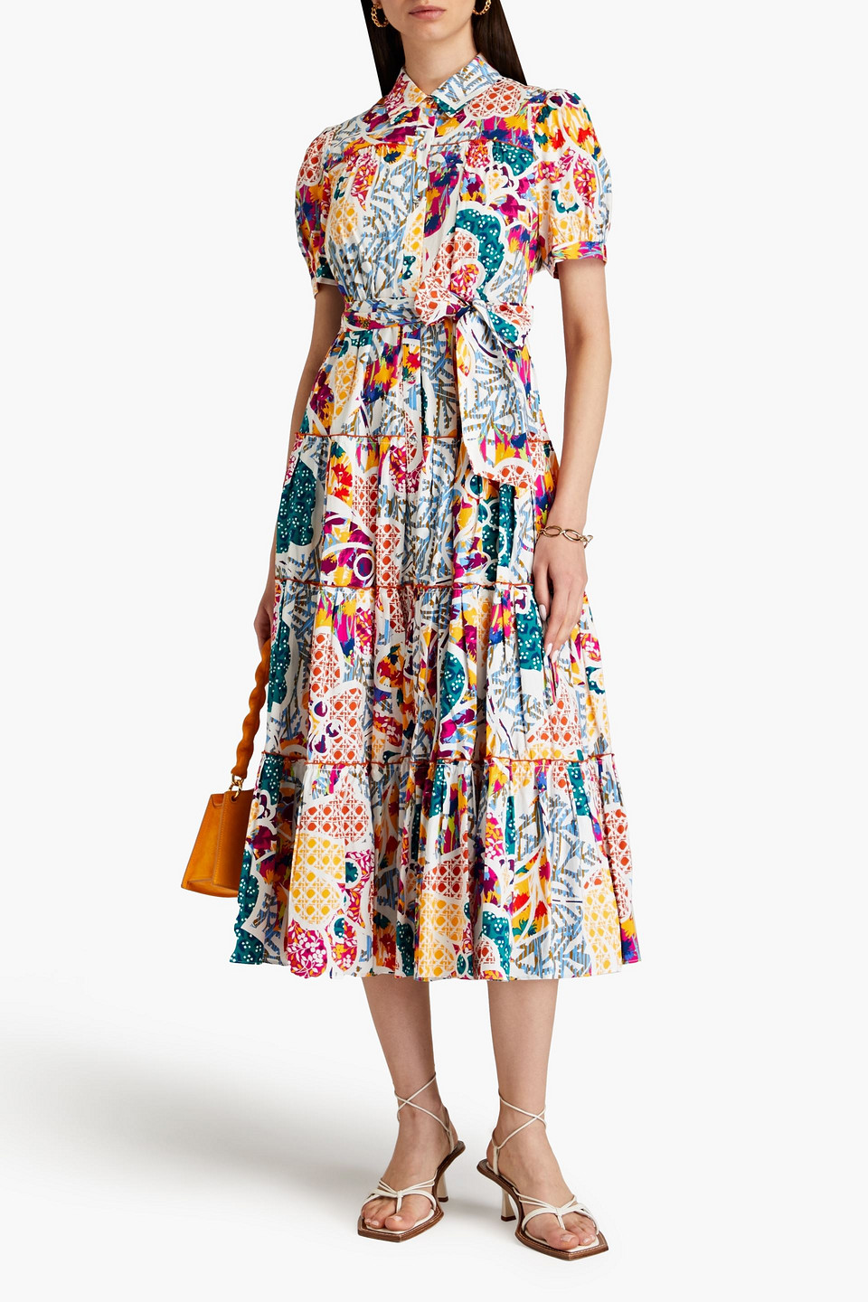 Diane Von Furstenberg Paddy Puff-sleeve Floral-print Midi
