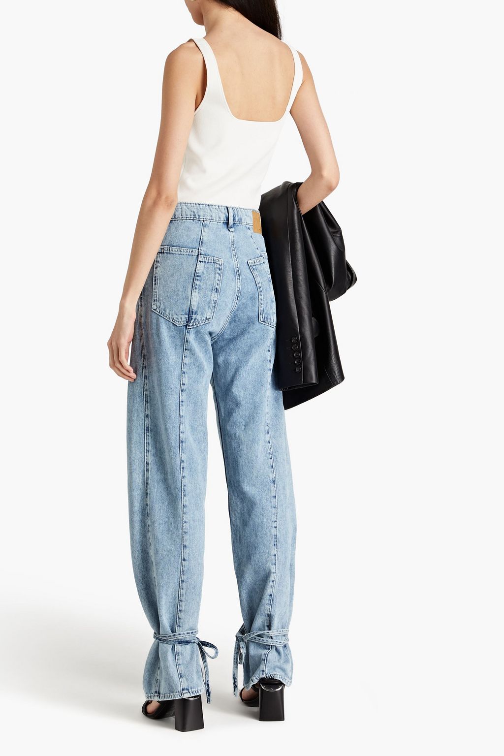 RAG & BONE Splice high-rise barrel-leg jeans