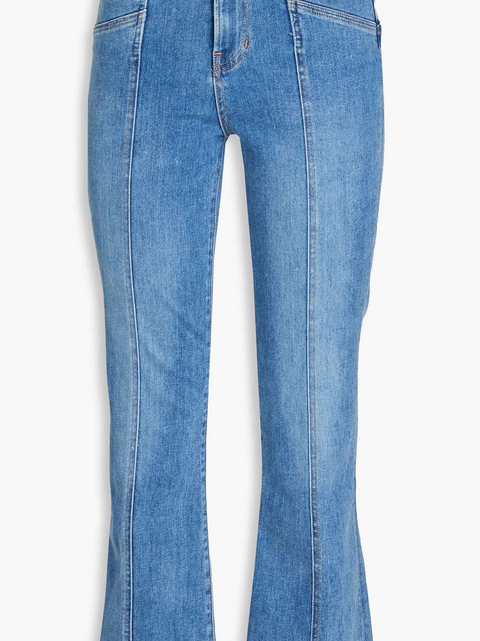 carson high-rise kick-flare jeans