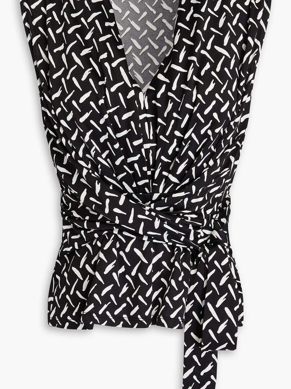 rachael printed jersey top
