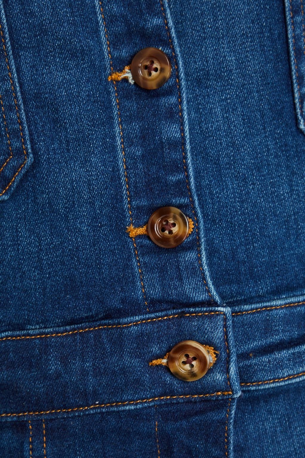 VERONICA BEARD Savanna denim flared jumpsuit