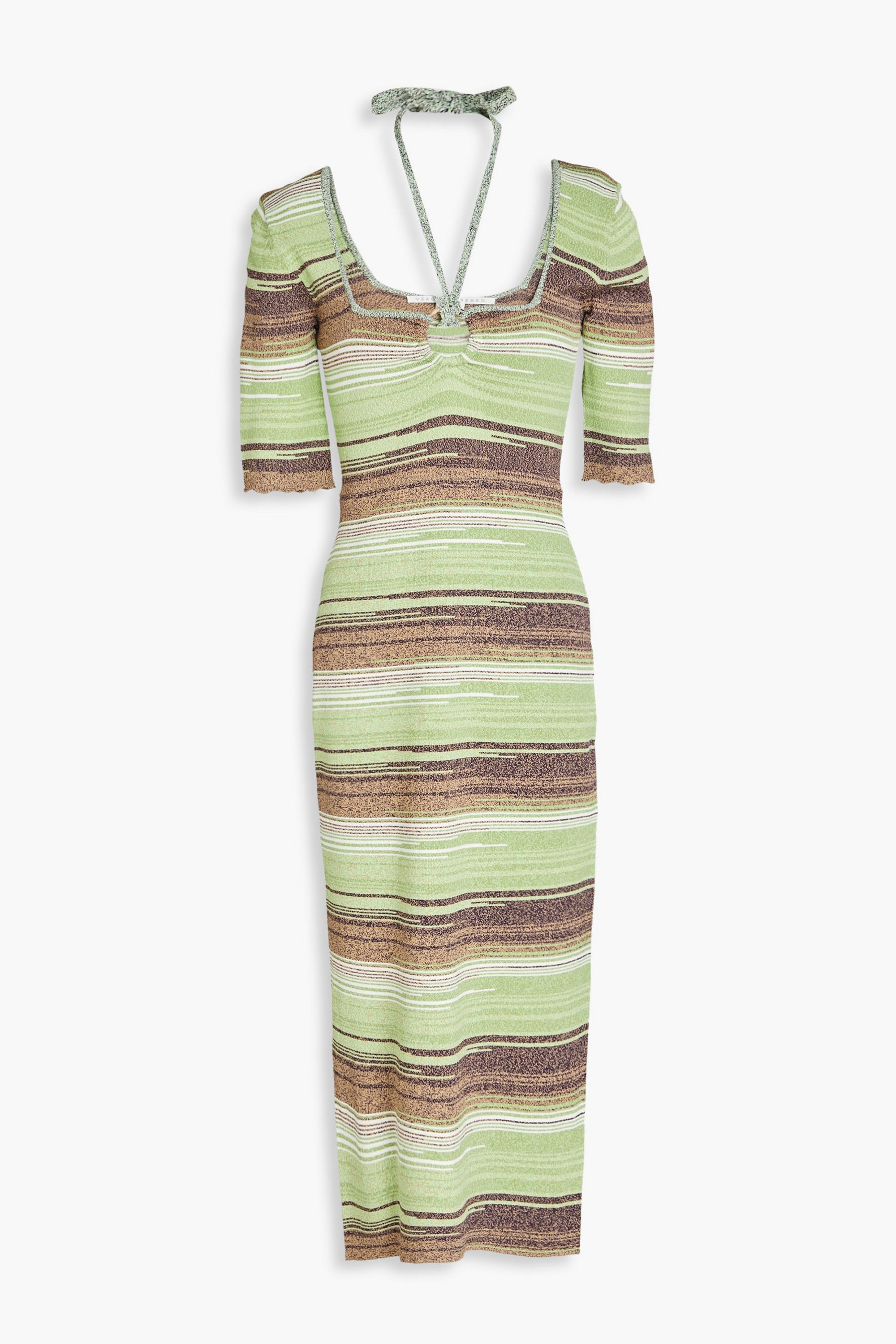 Veronica Beard Kante space-dyed knitted midi dress