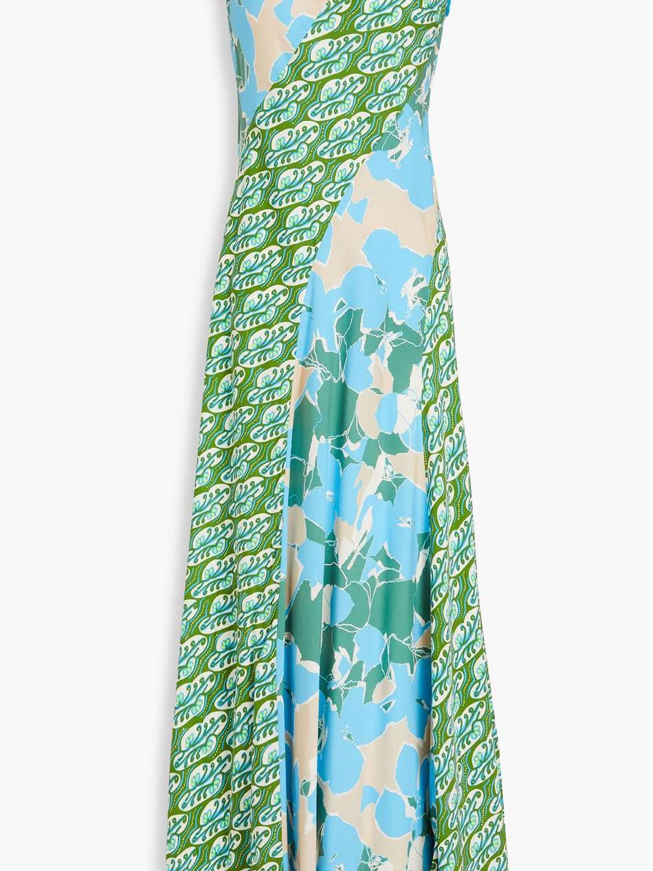 cory printed crepe maxi dress