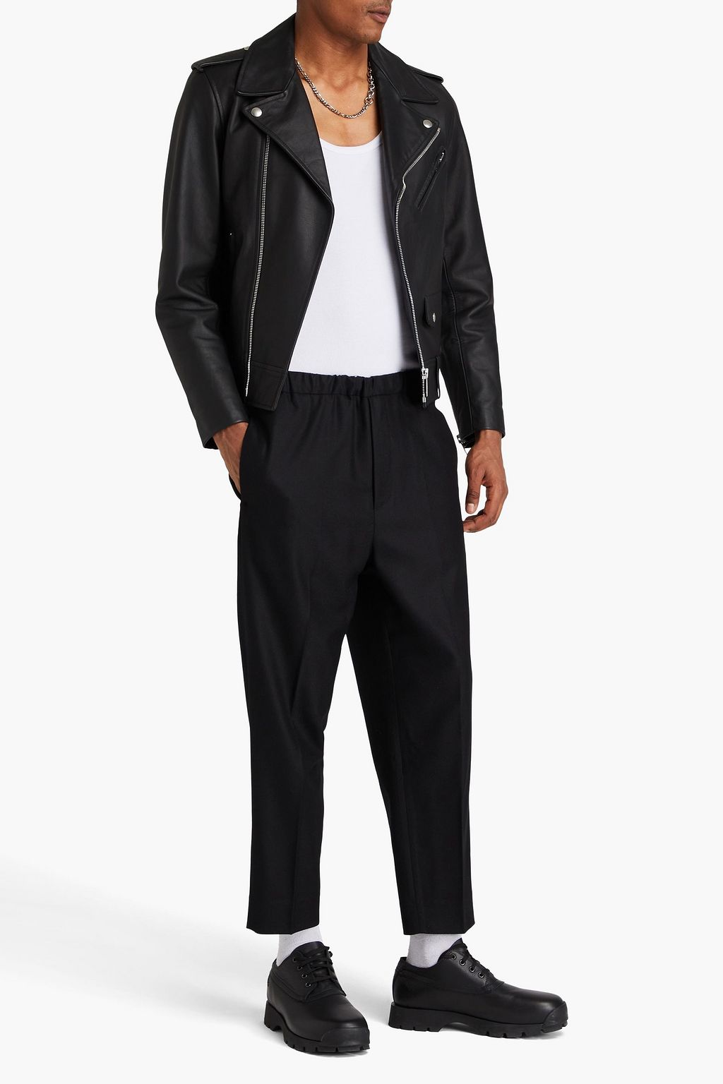 JOHN ELLIOTT Tapered wool-blend twill pants
