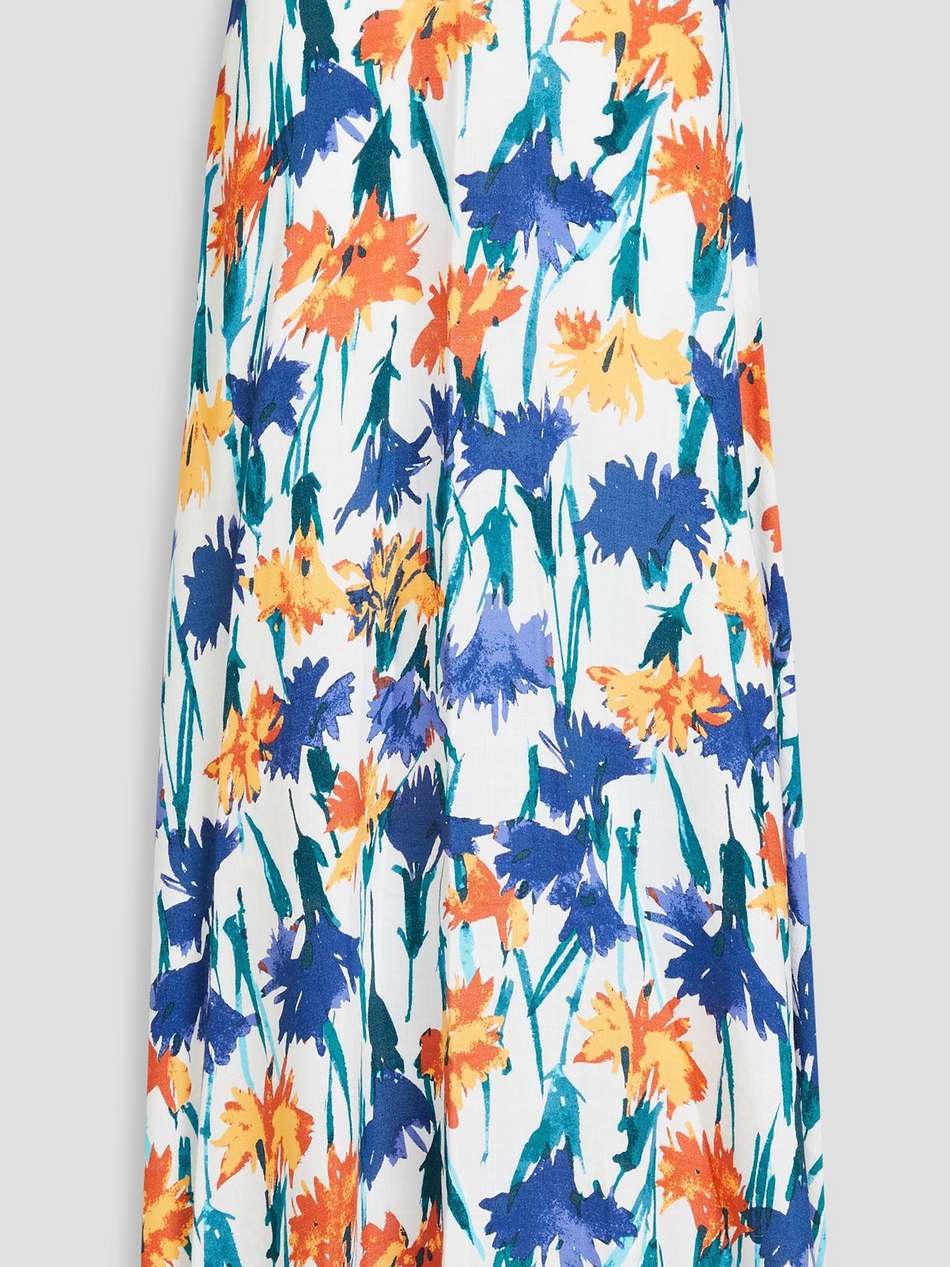 florencia floral-print woven maxi skirt