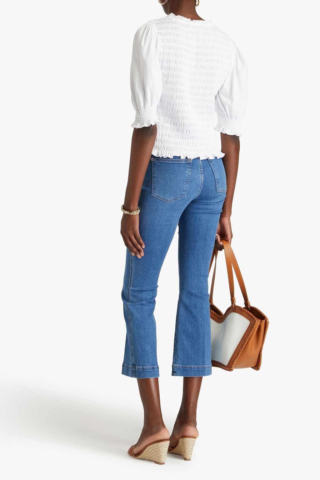 VERONICA BEARD Langston shirred cotton top