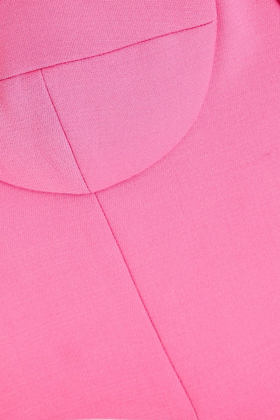 Area Embellished Wool Bustier In Carmine Rose