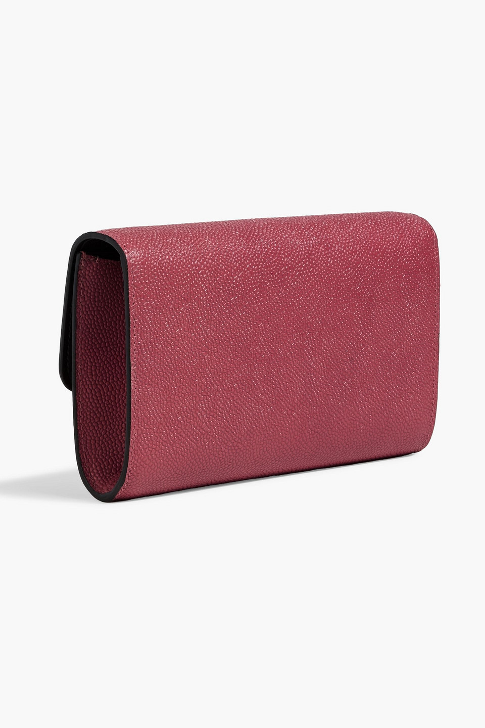 Dolce & Gabbana Pebbled-leather Clutch In Antique Rose