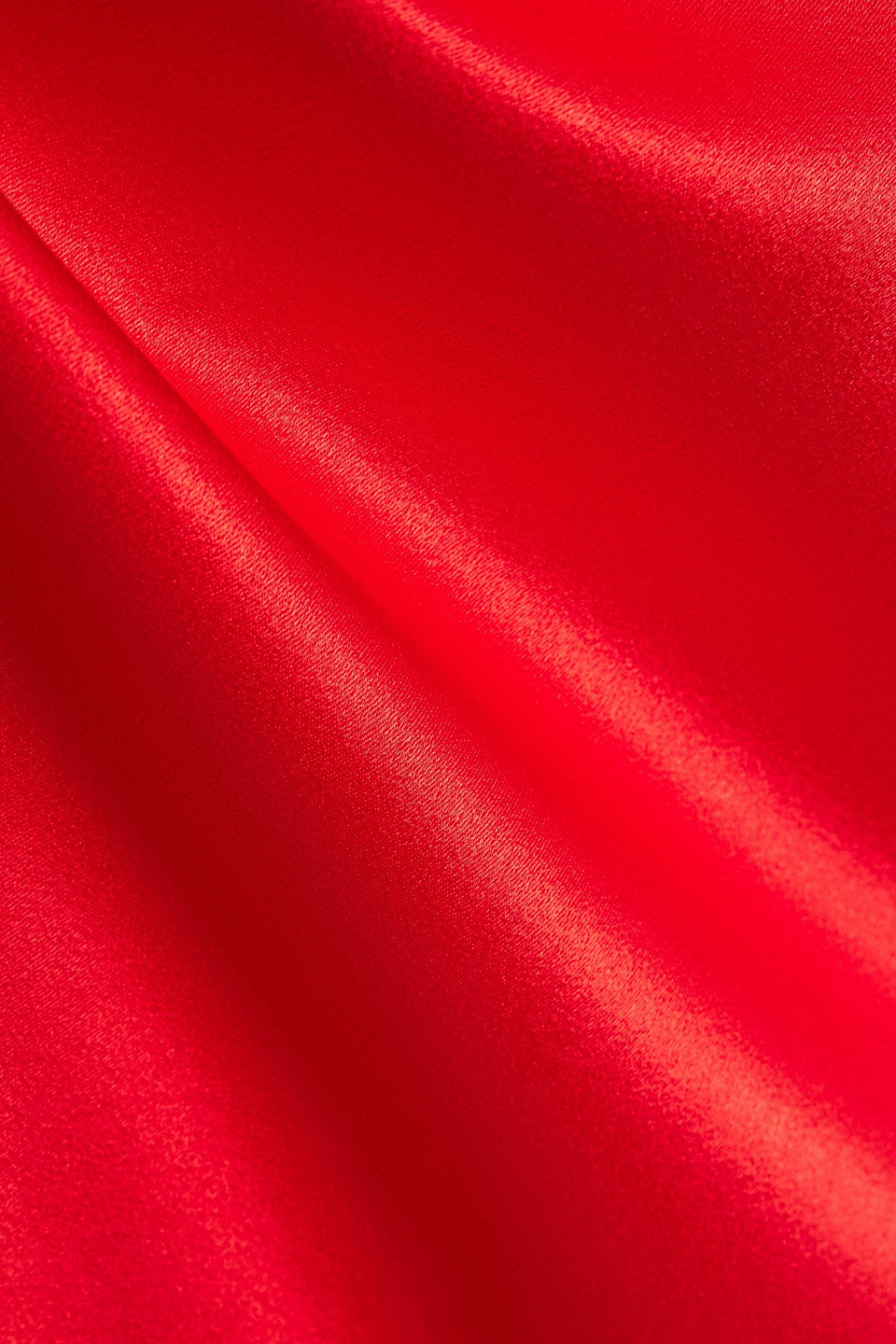 Alice And Olivia Maeve Satin-crepe Midi Skirt In Red