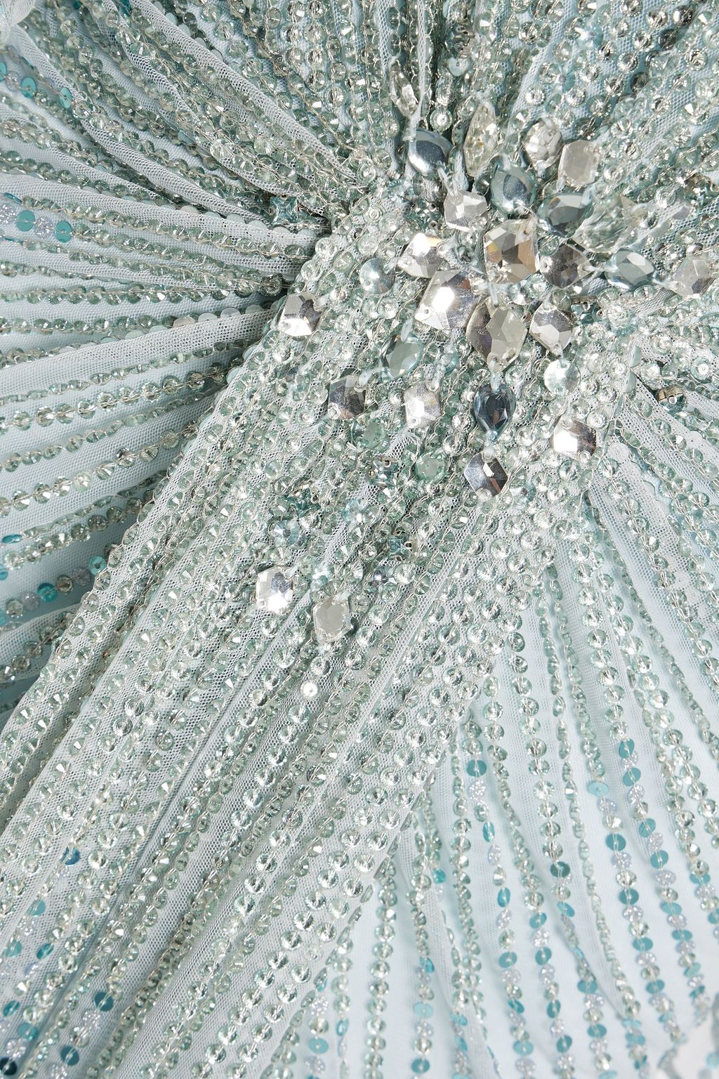 JENNY PACKHAM 드레이프 & 장식 디테일 튤 가운
