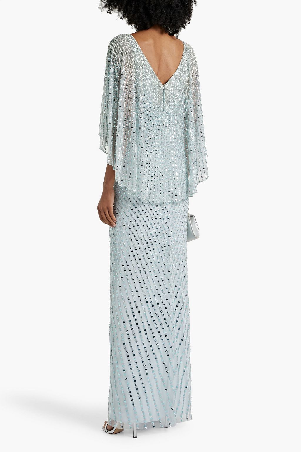 JENNY PACKHAM 드레이프 & 장식 디테일 튤 가운