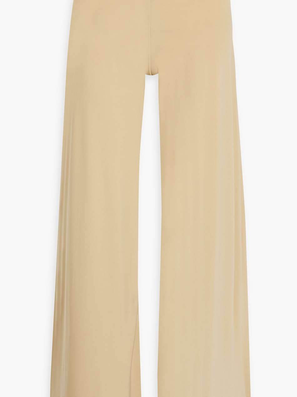 stretch-jersey wide-leg pants
