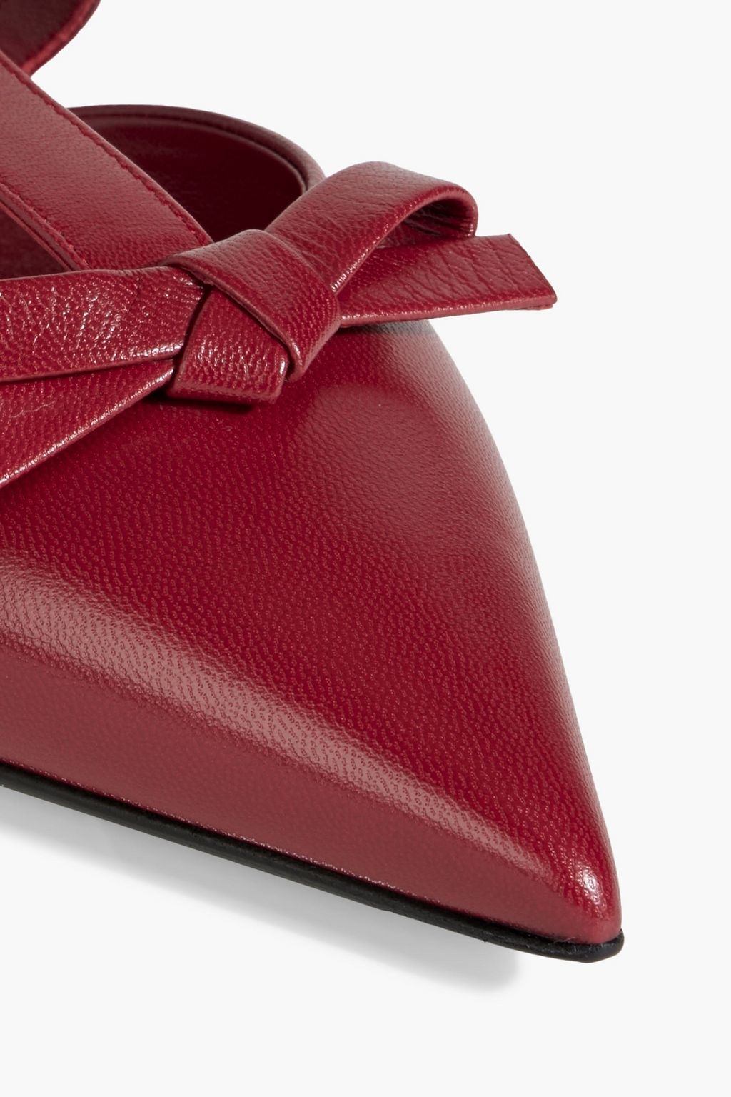 VALENTINO GARAVANI French Bows leather point-toe flats